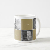 Love Peace Joy Blocks Photo Collage Holiday Mug (Devant droit)