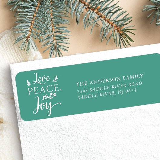 Love Peace Joy Holiday Etiket