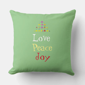 Love Peace Joy Kerstmis Kussen