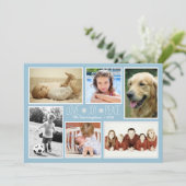 Love Peace Joy Photos de famille Carte de Noël (Debout devant)