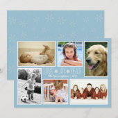 Love Peace Joy Photos de famille Carte de Noël (Devant / Derrière)