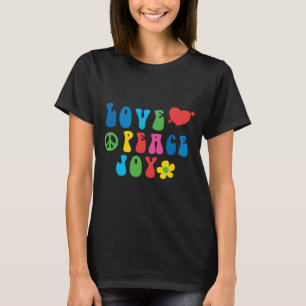 Love Peace Joy Retro Basic Women's T-shirt