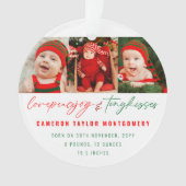 Love Peace Joy & Tiny Kisses 1er Noël de bébé (devant)