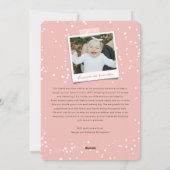 Love Peace Joy Tiny Kisses Baby's 1e Kerstmis Feestdagenkaart (Achterkant)