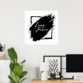 Love & Peace poster & Prints (Bureau à domicile)