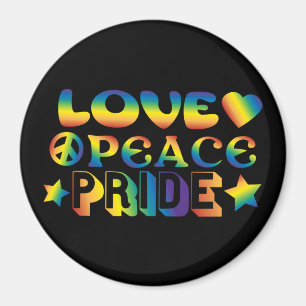 Love Peace Pride Magneet