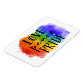 Love Peace Pride Magneet (Linkerzijde)