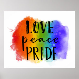 Love Peace Pride Poster