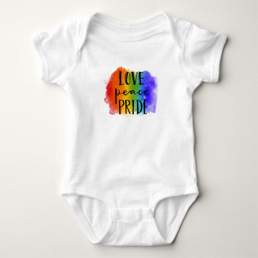 Love Peace Pride Romper (Voorkant)