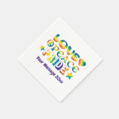 Love Peace Pride Servet (Hoek)