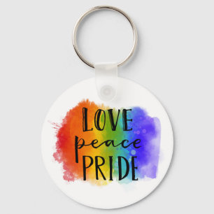 Love Peace Pride Sleutelhanger
