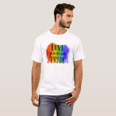 Love Peace Pride T-shirt (Voorkant volledig)