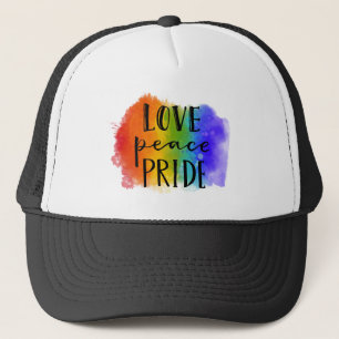 Love Peace Pride Trucker Pet