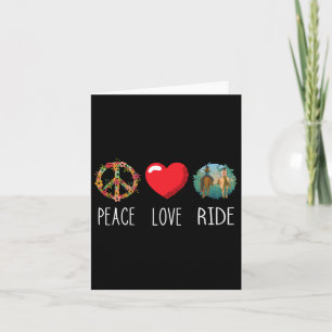 Love Peace Ride Paardrijden Paardrijden Paardenlie Kaart