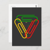 Love - Peace - Unity Briefkaart (Voorkant / Achterkant)