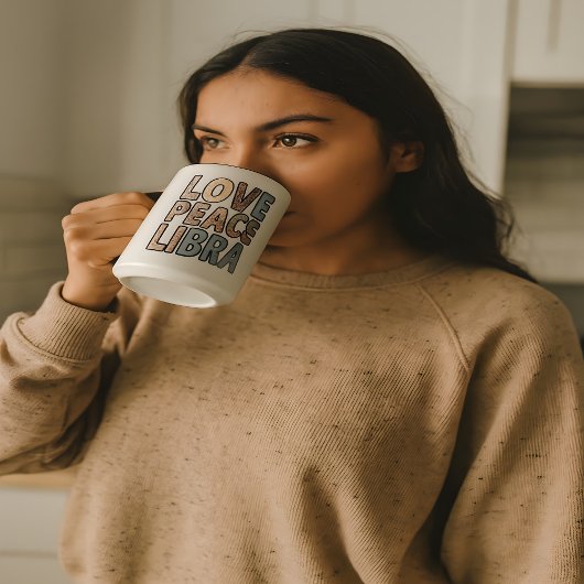 Love Peace Weegschaal 15 oz Combo Mok