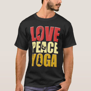 Love Peace Yoga Yoga Vintage T-shirt
