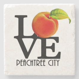 LOVE Peachtree City Stenen Onderzetter