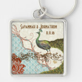  Love Peacock Wedding Sleutelhanger (Voorkant)
