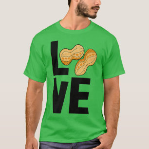 Love Peanuts Tasty Nutty Funny Gender onthult Nuts T-shirt