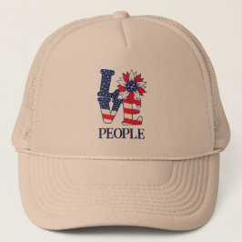 Love People Trucker Hat Pet