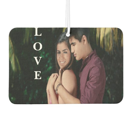 Love Personalized Photo Air Freshener Luchtverfrisser (Voorkant)