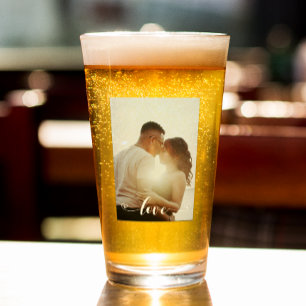 Love Personalized Photo Valentijn Jubileum Glas