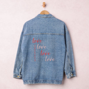 Love Personnalisée Pink and Red Typography
