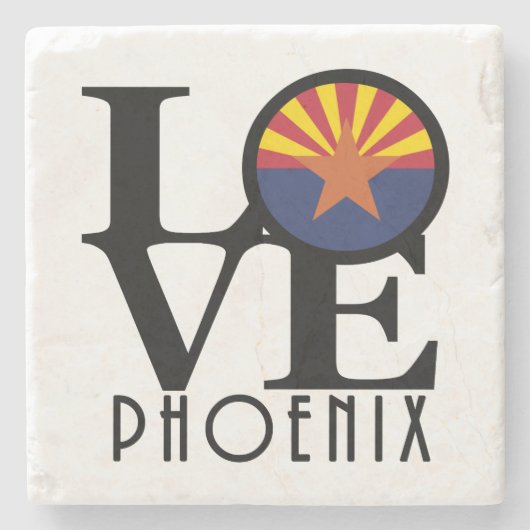 LOVE Phoenix Stone Onderzetter (Voorkant)