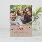 Love Photo Carte Saint Valentin (Debout devant)