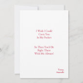 Love Photo dans une carte à plat 3D poche (Dos)