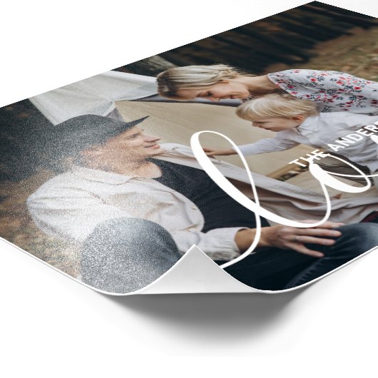 'Love' Photo de famille personnalisée avec nom per (Coin)