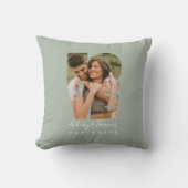 Love Photo Eenvoudig Modern Gepersonaliseerd Gift  Kussen (Voorkant)