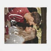 Love Photo Simple Fleece Deken (Voorkant (Horizontaal))