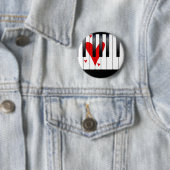 Love Piano Ronde Button 5,7 Cm (In situ)