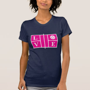 LOVE Pickleball athlétique t-shirt pour femmes