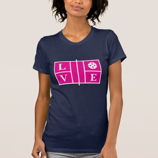 LOVE Pickleball athlétique t-shirt pour femmes (Devant)
