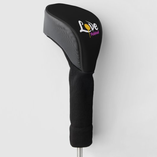 Love Pickleball Golfheadcover (Schuin)