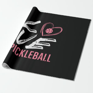 Love Pickleball Heart Pickle Ball Vrouwen Meisjes Cadeaupapier