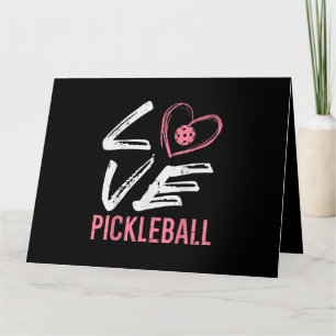Love Pickleball Heart Pickle Ball Vrouwen Meisjes Kaart