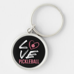 Love Pickleball Heart Pickle Ball Vrouwen Meisjes  Sleutelhanger