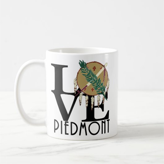 LOVE Piedmont Oklahoma 11oz Koffiemok (Links)