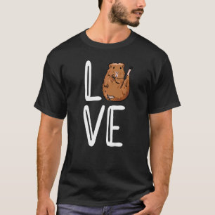 Love Pig Graphic Guinee Pig Eigenaar Pet Cavy Anim T-shirt