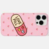 Love Pill Cartoon Sticker – Schattigee Capsule met Case-Mate iPhone Case (Achterkant (horizontaal))