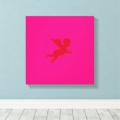 Love Pinch - Wrapped Canvas / Cupid Cherub (Insitu (Houten vloer))
