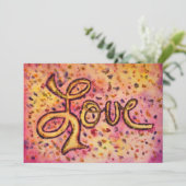 Love Pink Glamour Parties scintillant Invitations  (Debout devant)