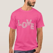 Love Pink Glitter T-shirt (Voorkant)