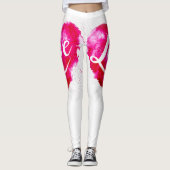 Love Pink Heart Leggings (Devant)