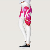 Love Pink Heart Leggings (Gauche)