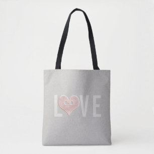LOVE & Pink Heart Sac fourre-tout
